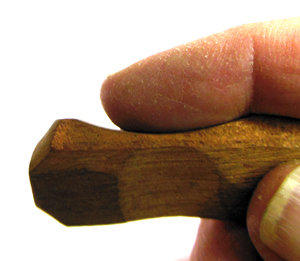 Shaped to relieve pressure for impaired fingers